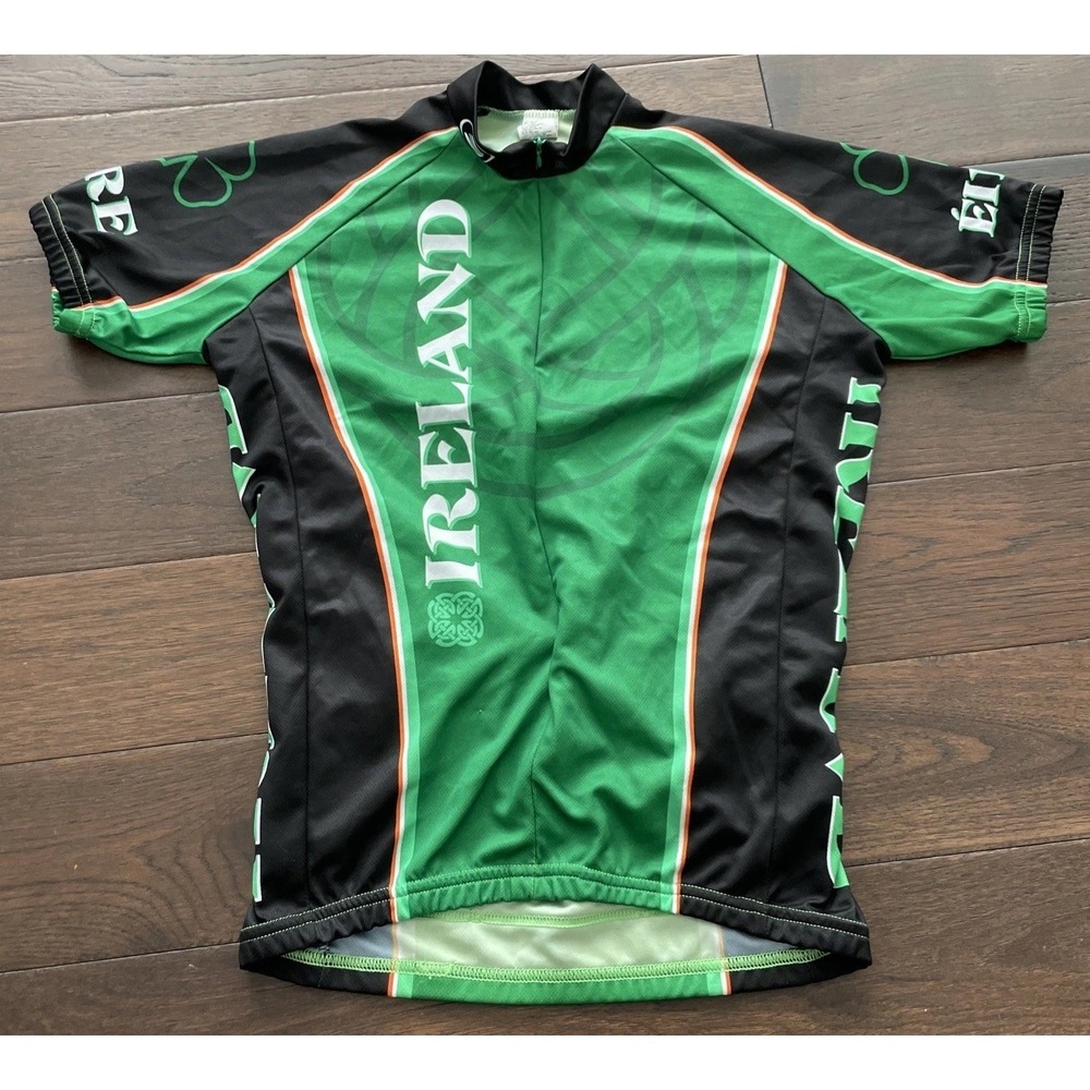 Men's‎ Small IRELAND Eire Performance Bicycle Cycling Jersey Back Pockets